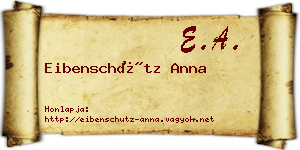 Eibenschütz Anna névjegykártya